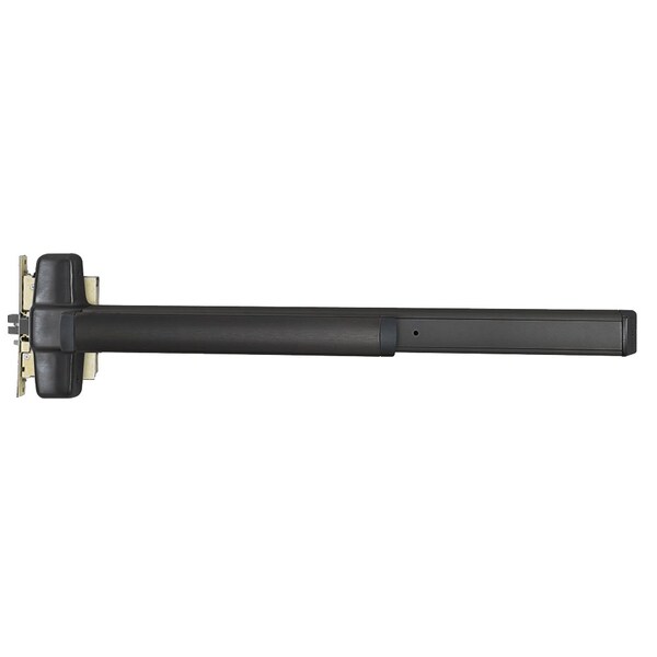 Grade 1 Mortise Exit Device, Wide Stile Pushpad, 48-in, Night Latch, Lever with Escutcheon, Hex Key